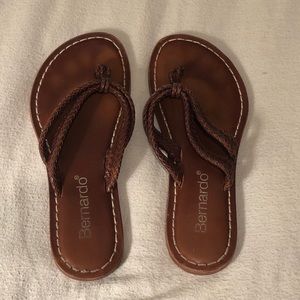 Bernardo Sandals Dark Brown Size 9